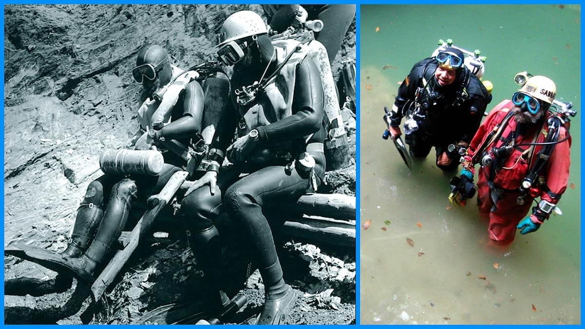 In 1981 they dived to a depth of 110 metres; now they are 70 metres further