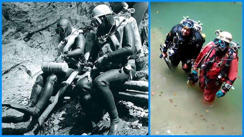 In 1981 they dived to a depth of 110 metres; now they are 70 metres further