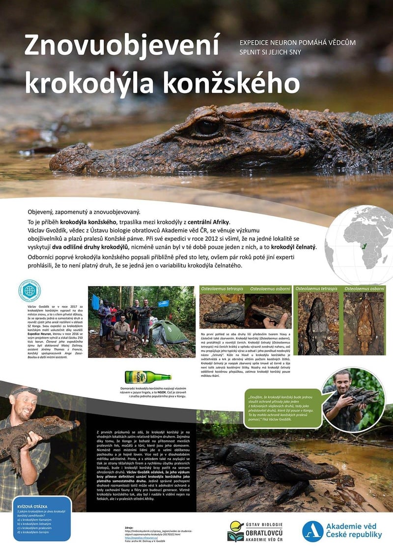 Václav Gvoždík's expedition at the Science Fair in Prague
